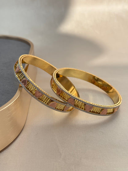 ANTIQUE MICRO GOLD PLATED BANGLES