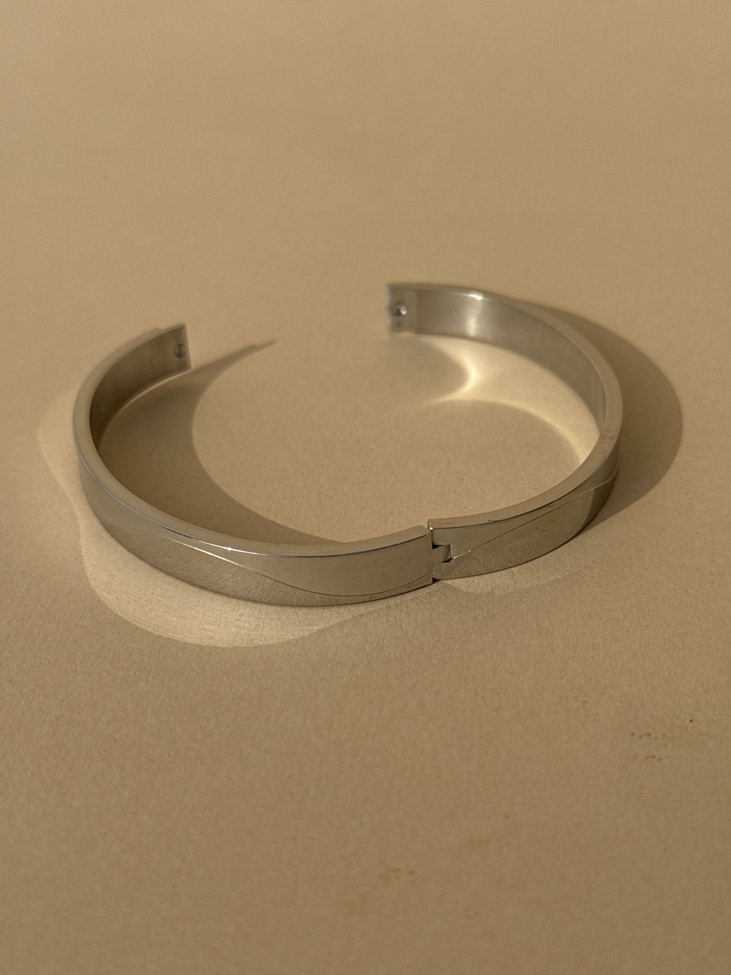 Silver-Tone Minimal Bracelet
