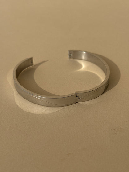 Silver-Tone Minimal Bracelet