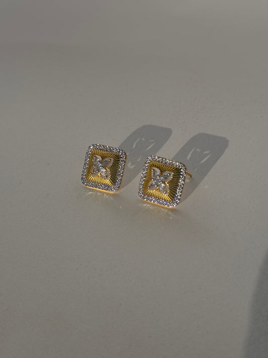 CZ GOLD PLATED STUDS