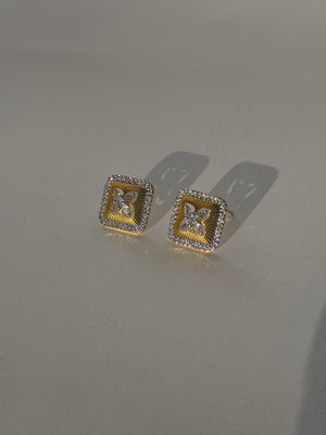 CZ GOLD PLATED STUDS