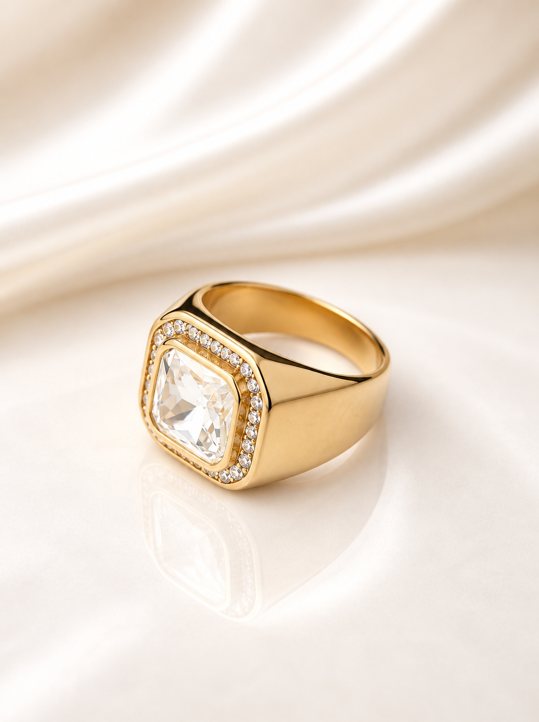 MEN'S 18k GOLD PLATED RING