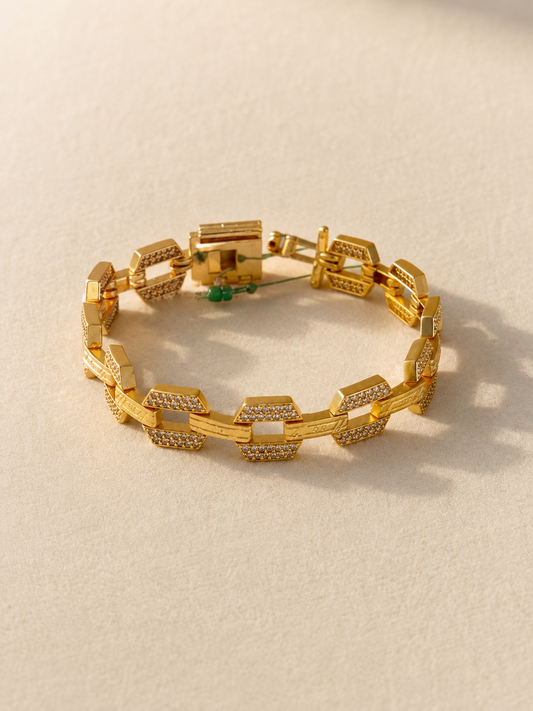 Aurelia Élan Men’s Gold Plated Bracelet
