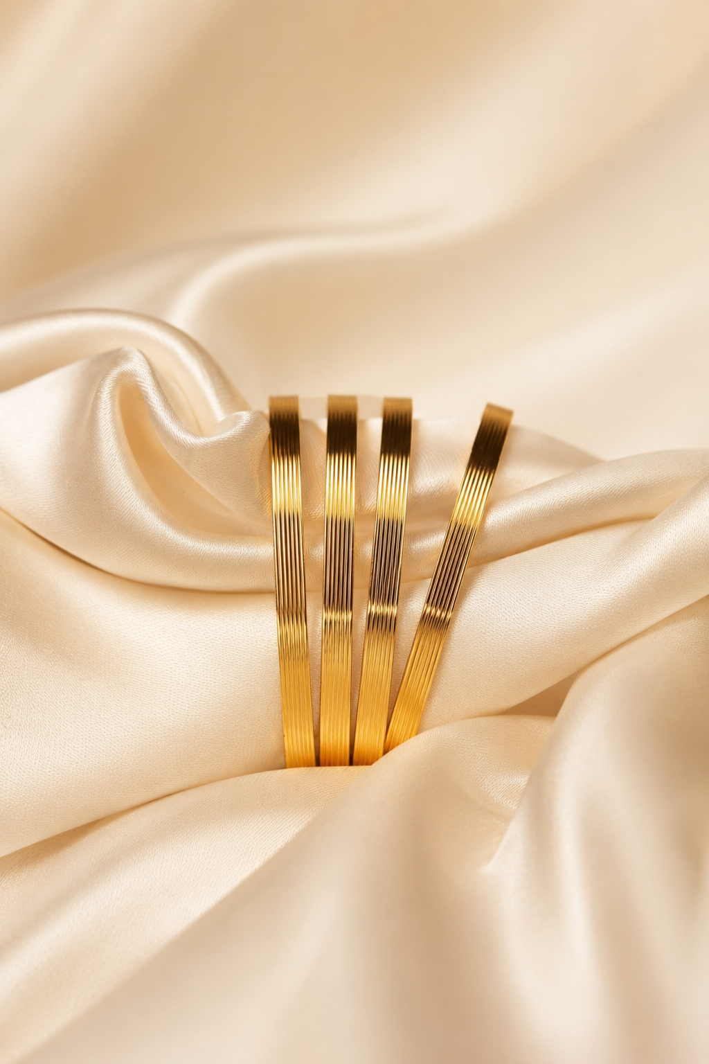 MICRO GOLD PLATED PLAIN BANGLES