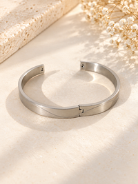 Silver-Tone Minimal Bracelet