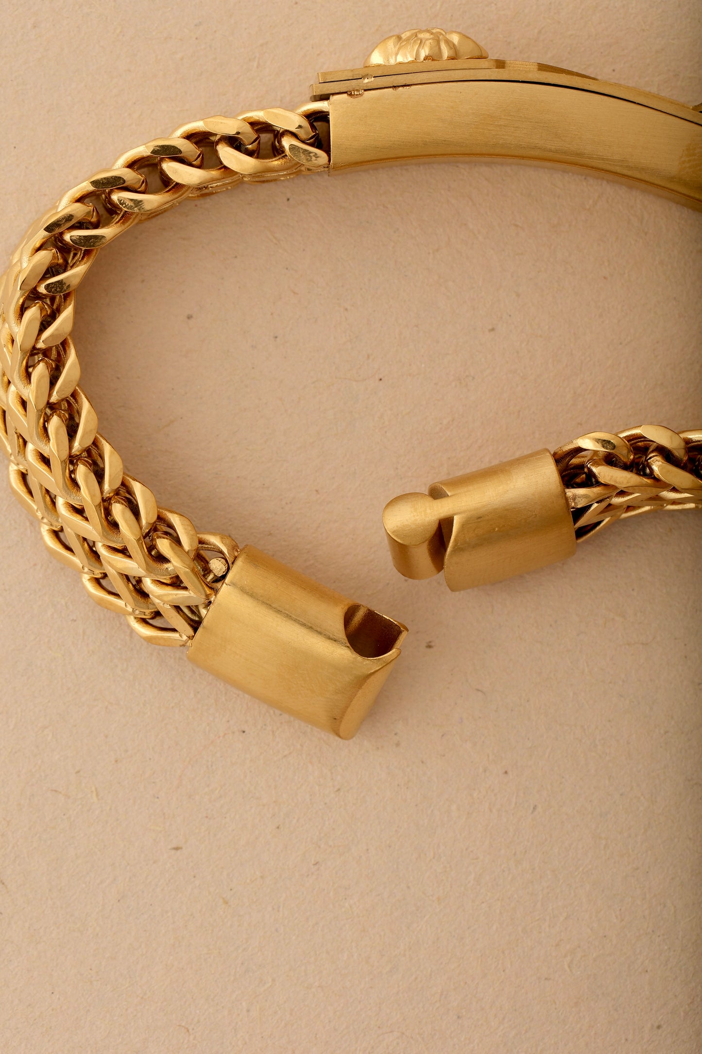 MEN’S GOLD PLATED BRACELET - 12 MM