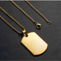 Minimalist Gold Plated Pendant Chain