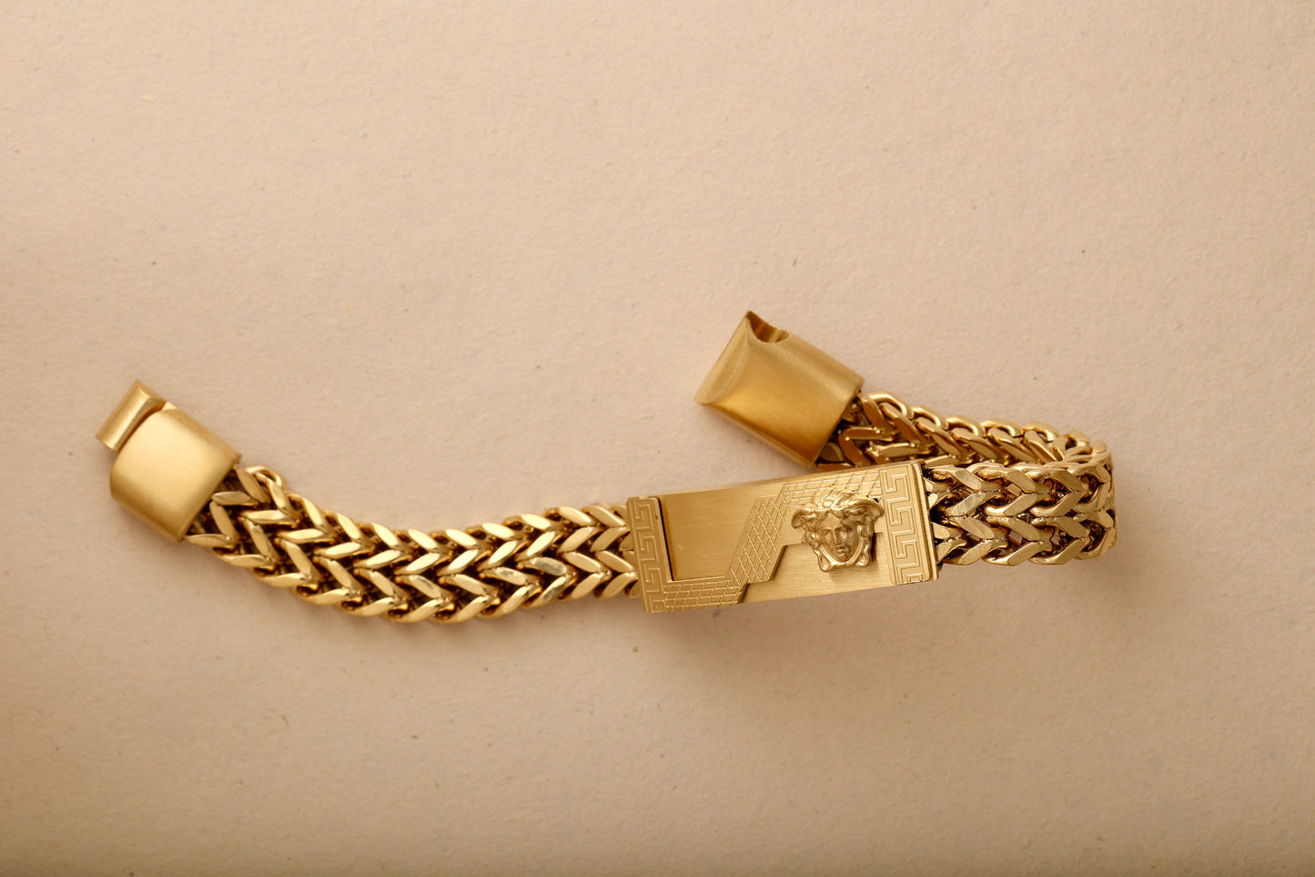 MEN’S GOLD PLATED BRACELET - 12 MM