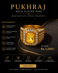 MEN'S YELLOW SAPPHIRE GOLD PLATED RING