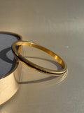 MENS 22K GOLD PLATED ANTI TARNISH KADA - 8 MM