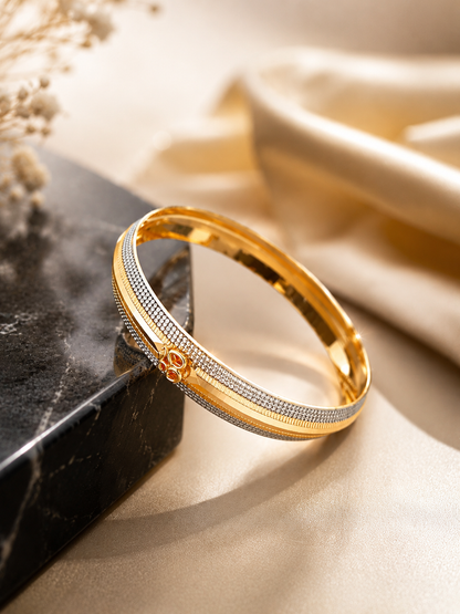Om Gold Plated Men’s Kada