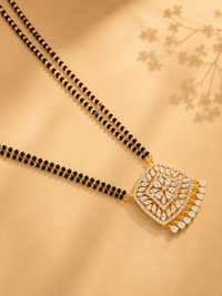 CZ MICRO GOLD PLATED MANGAL SUTRA
