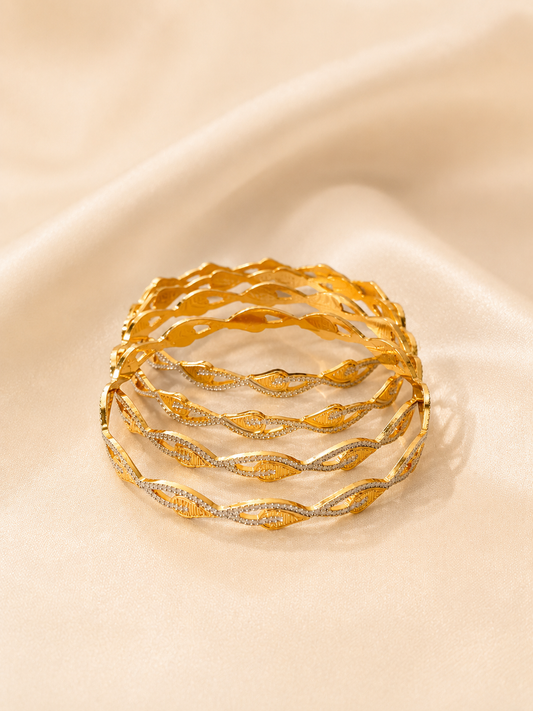 MICRO GOLD PLATED ANTI TARNISH BANGLES