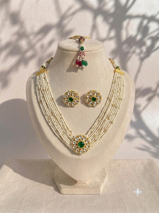 PAACHI KUNDAN EMERALD CHOKER