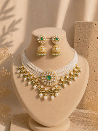 Emerald Pearl Kundan Choker