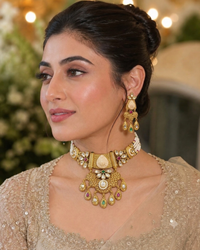 Rajsi Heritage Kundan Pendant Necklace Set
