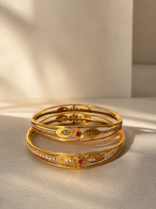 MICRO GOLD PLATED ANTITARNISH BANGLES