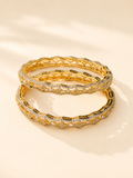 ANTIQUE MICRO GOLD PLATED ZIRCON BANGLES