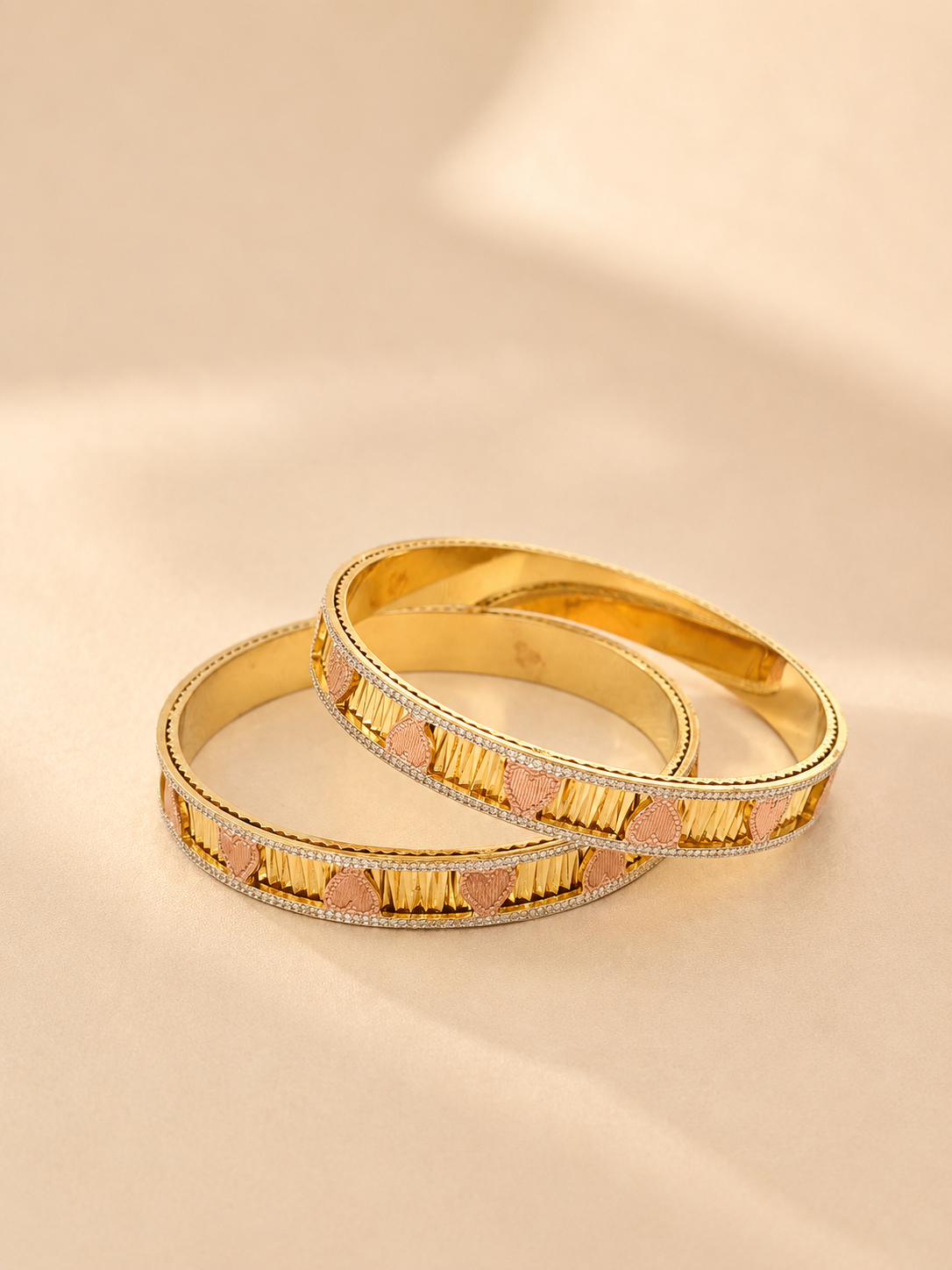 ANTIQUE MICRO GOLD PLATED BANGLES