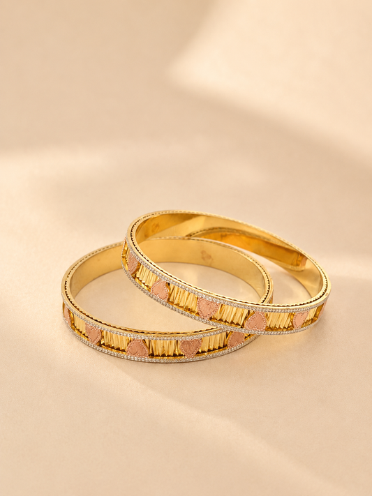 ANTIQUE MICRO GOLD PLATED BANGLES