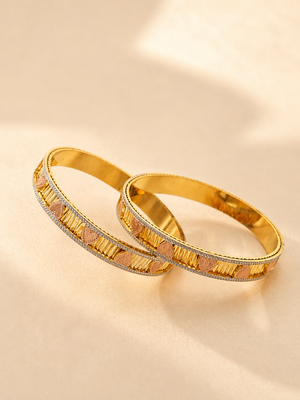 ANTIQUE MICRO GOLD PLATED BANGLES