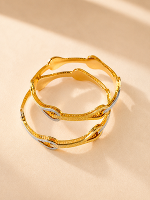 ANTIQUE MICRO GOLD PLATED BANGLES