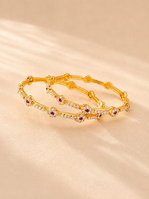 ANTIQUE MICRO GOLD PLATED BANGLES