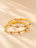 ANTIQUE MICRO GOLD PLATED BANGLES