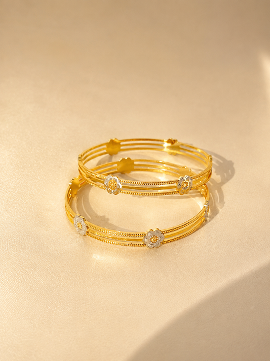 MICRO GOLD PLATED ANTI TARNISH BANGLES
