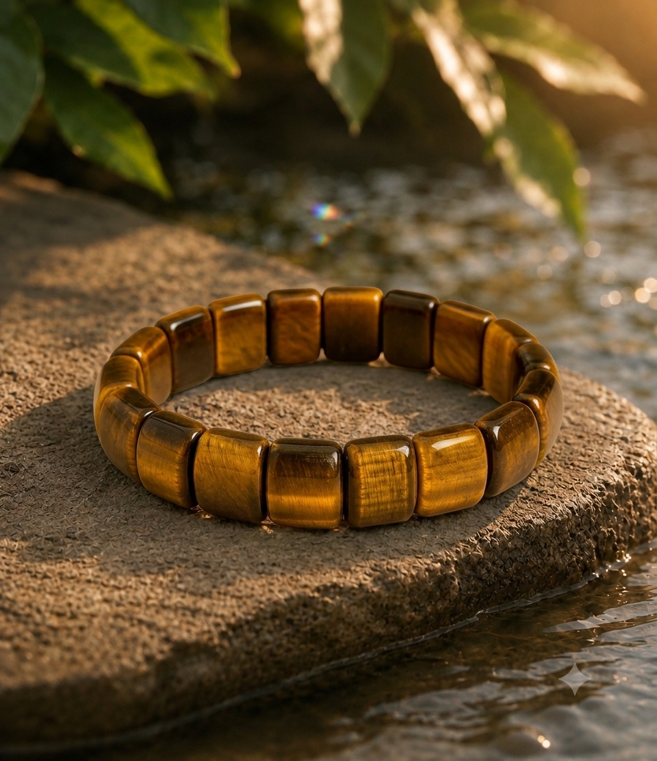 Natural Tiger Eye Protection & Confidence Bracelet