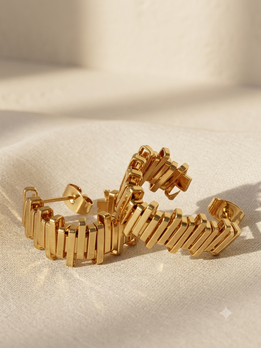18K GOLD PLATED ANTI TARNISH EARRINGS