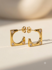 18K GOLD PLATED ANTI TARNISH EARRINGS