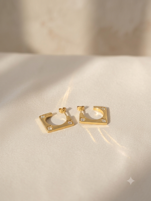 18K GOLD PLATED ANTI TARNISH EARRINGS