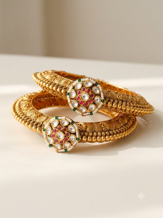 ANTIQUE KUNDAN KADAS