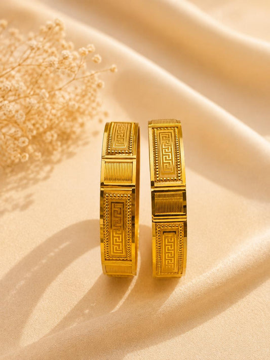 Athena Micro Gold Plated Bangles