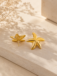 18k ANTI TARNISH GOLD PLATED STAR EARRINGS