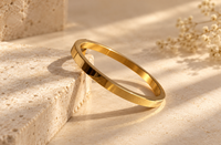 MENS 22K GOLD PLATED ANTI TARNISH KADA