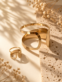 BOLD 18K BRACELET & RING COMBO