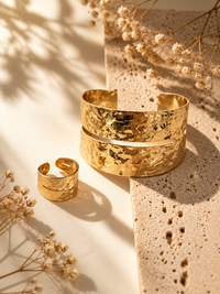 BOLD 18K BRACELET & RING COMBO