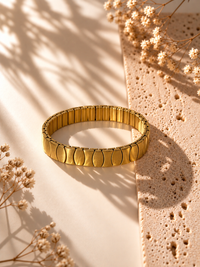 SLEEK GOLDEN 18k PLATED BRACELET