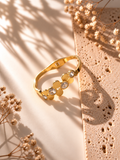 LUXURY 18k GOLD PLATED ANTI-TARNISH DIAMOND BARCELET