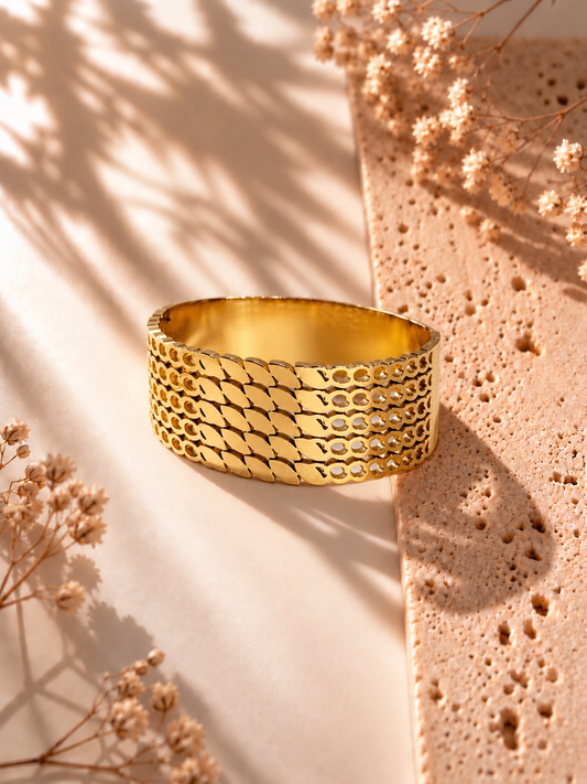 BOLD 18k GOLD PLATED ANTI TARNISH BRACELET