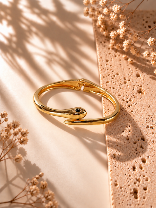 18K GOLD PLATED ANTI TARNISH SNAKE BRACELET