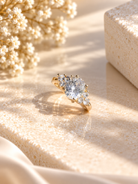 Celeste Solitaire Bloom Ring