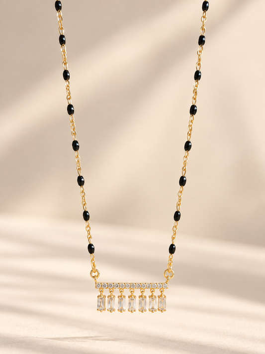 Celeste Crystal Bar Mangalsutra