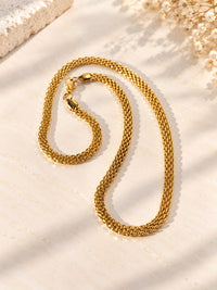 Luxe Curb 18k Gold Plated Chain