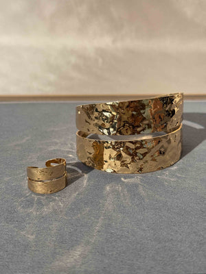 BOLD 18K BRACELET & RING COMBO
