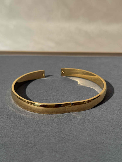 MENS GOLD PLATED ANTI TARNISH KADA