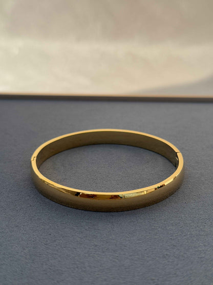 MENS GOLD PLATED ANTI TARNISH KADA