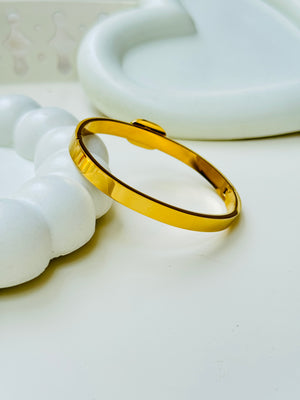 18K MICRO GOLD PLATED EMERALD BRACELET